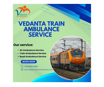 Use the Hoopla Free Vedanta Train Ambulance in Bhopal, with the best modern facilities