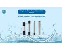 Differences Between Single Phase and Three Phase Submersible Motors | Unnati Pumps