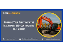 Upgrade Your Fleet with the Tata Hitachi 215—Contractors’ No. 1 Choice!