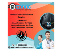 Medivic provides medical facilities in a train ambulance along with patient transfer in Lucknow