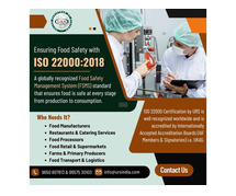 ISO 22000 Food Safety Certification in India
