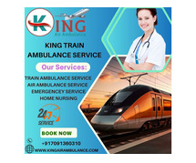 King Train Ambulance in Jamshedpur provides care for medical transfer to patients