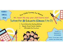 Tution for All Subjects ( Classes 1-7 )