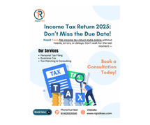 Income Tax Return 2025: Don’t Miss the Due Date!