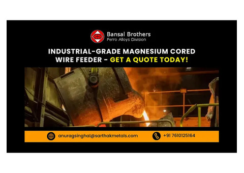 Industrial-Grade Magnesium Cored Wire Feeder – Get a Quote Today!