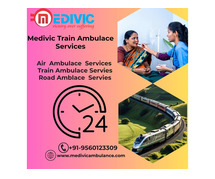 Use the most Medivic Train Ambulance Service in Raipur with Life-care Medical Setup