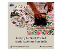 Looking for Block Printed Fabric Exporters from India?