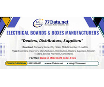 77 Data: Download the List of Electrical Boards & Boxes Manufacturers in Excel