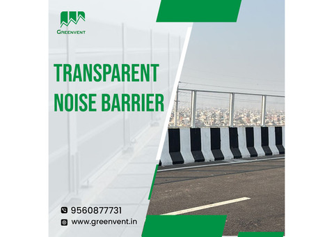 Transparent noise barrier