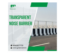 Transparent noise barrier