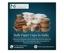 Bulk paper cups in India