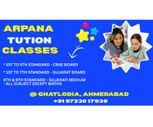 Arpana Tution Classes, 2nd standard classes in ghatlodia ahmedabad
