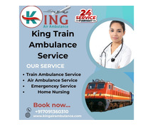 King Train Ambulance in Bhopal is ready to provide care during the journey